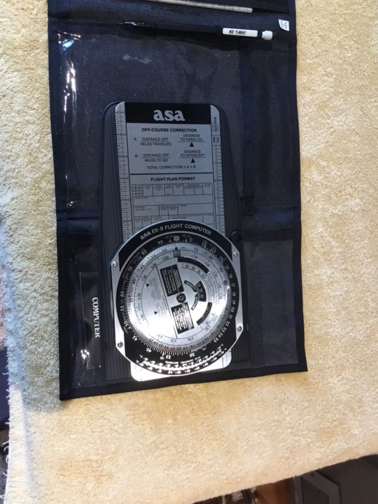 nice ASA E6-B Flight Computer with Nylon case and instructions