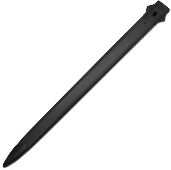 Medieval Warrior 42" Black Claymore Sword 1065 Carbon Steel Full Tang Blade