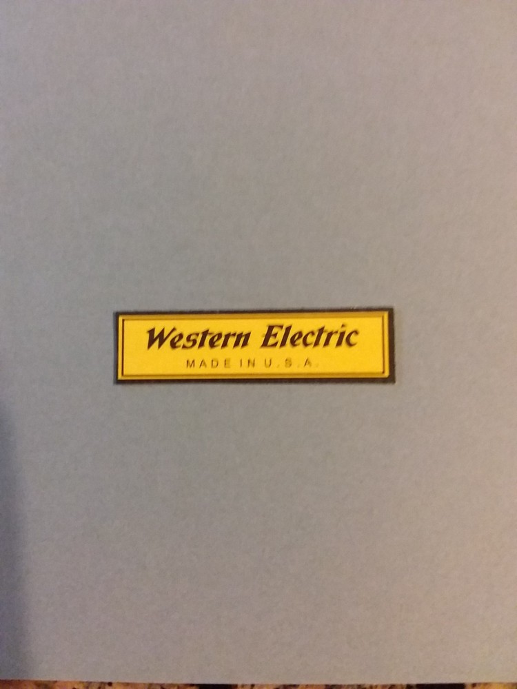 WESTERN ELECTRIC 317 LOGO GENERATOR DECAL POST 1916