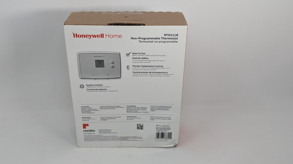 Honeywell RTH221B Digital Non-Programmable Thermostat