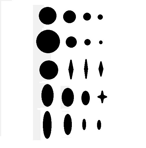 EYE BALLS Stencil SHEET Template Airbrush Paint #23