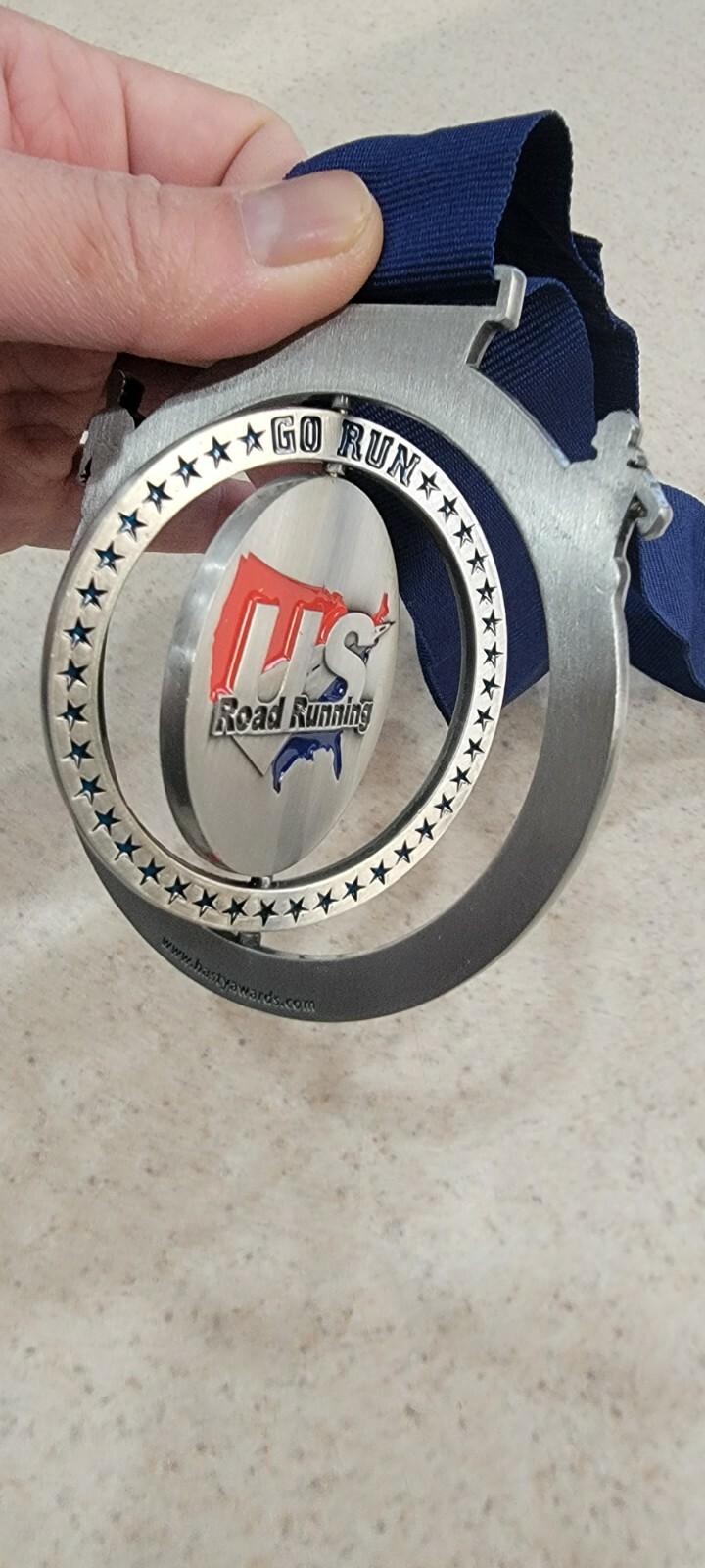 US Road Running " 10k St Patricks Day 2015 - Marathon medal - free shipping