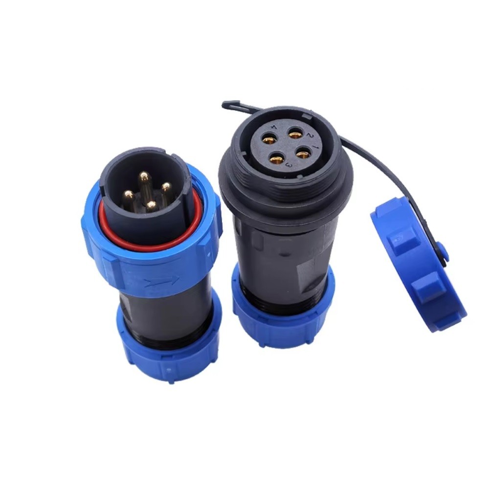 SP21 2/3/4/5Pin Docking Cable Connector Plug & Socket Waterproof Soldering Joint