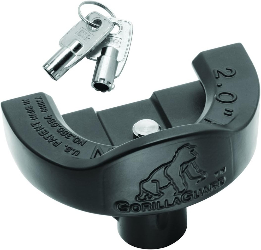 63228 Gorilla Guard Universal Trailer Coupler Lock, Storage Security Lock Fits M