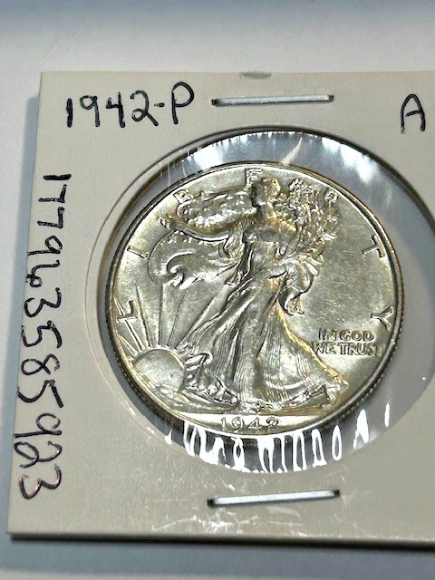 1942-P Walking Liberty Half Dollar 50c Nice Luster Great Strike for an AU coin!