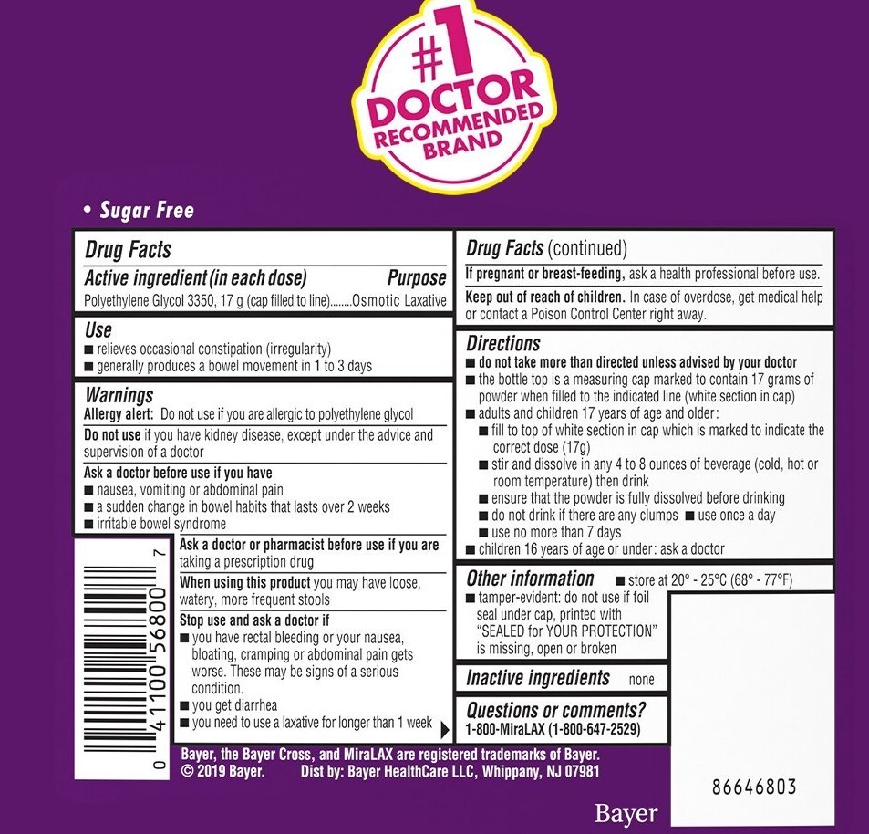 MiraLAX Laxative Powder 34 Daily Doses X2 - 20.4 Oz Each - Exp 5/2027