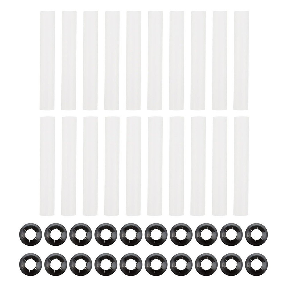 20x Garage Door Hinge Quiet Roller Sleeves with Nuts for Improved Performance US