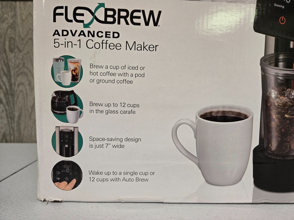 Hamilton Beach FlexBrew Advanced 12 Cup Drip & Single Serve Kcup Coffee Maker