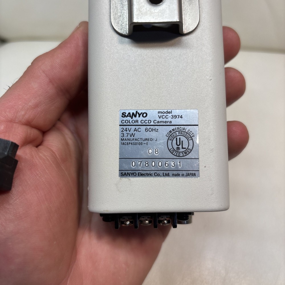 Sanyo Color VCC-3974 CCD Security Camera - WITH LENSE - UNTESTED