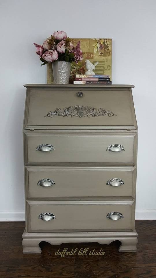 3" Paisley Cup Pull Brushed Satin Pewter