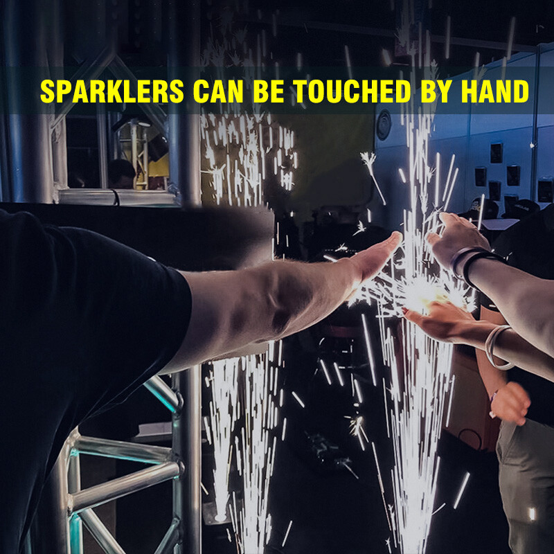 4 Pack 750W Cold Spark Machine DMX512 Sparkler Firework Machine with Flight Case