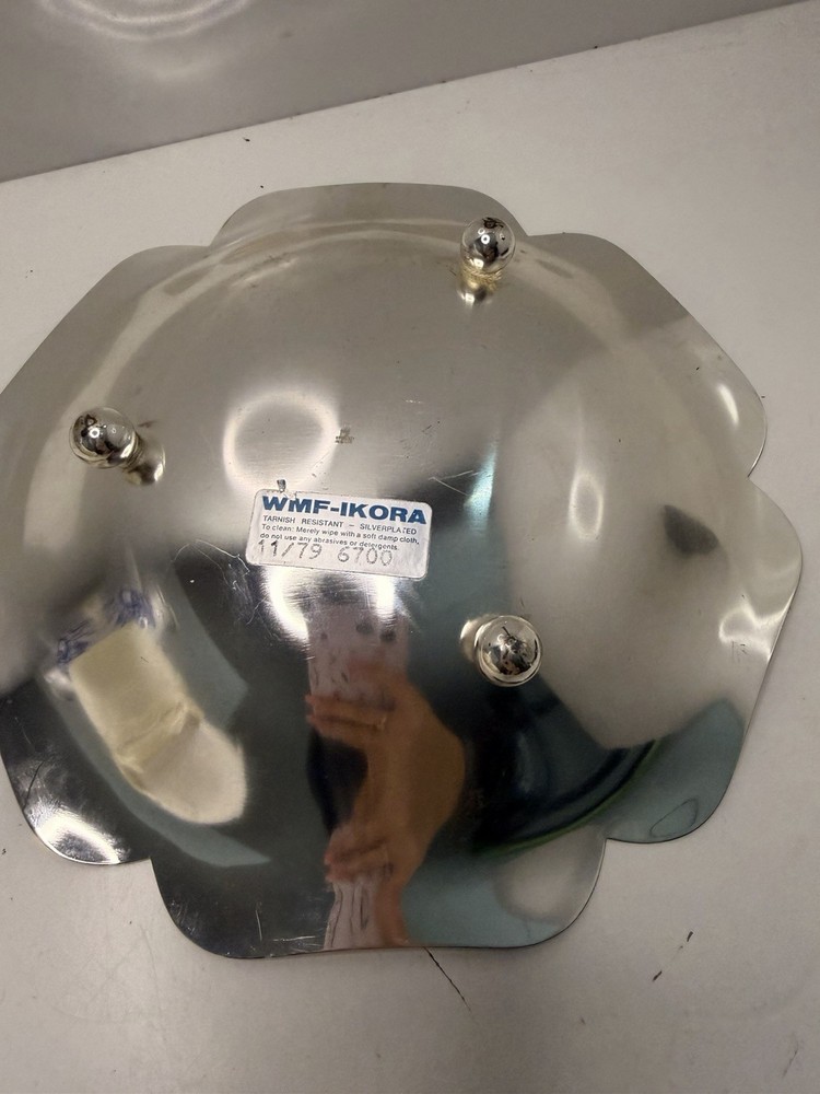 WMF IKORA Germany Footed Silver plate Decor Bowl Vintage - tarnish resistant