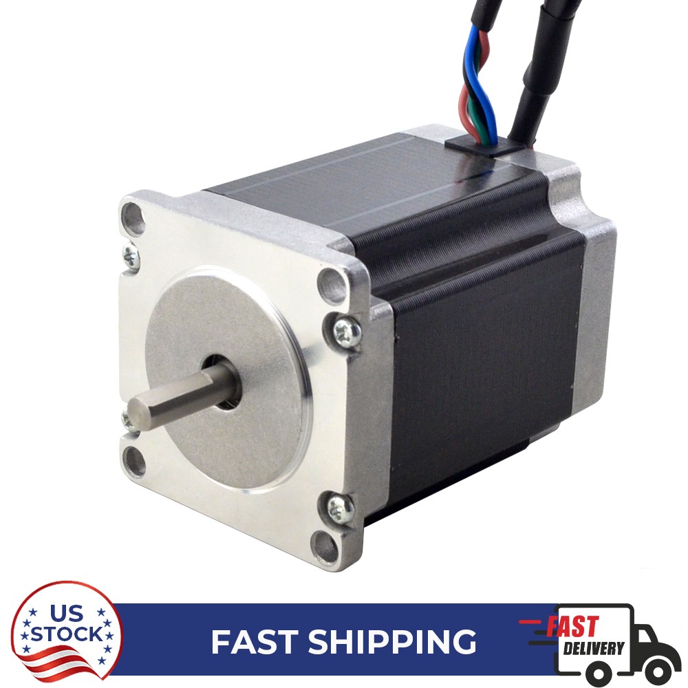 STEPPERONLINE Nema 23 Closed Loop Stepper Motor 262oz.in with Encoder φ6.35mm