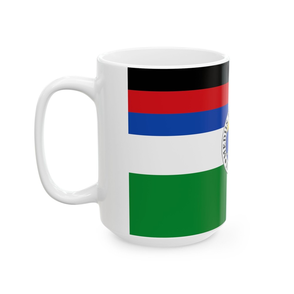 Flagge Borkum (Germany) White Coffee Mug