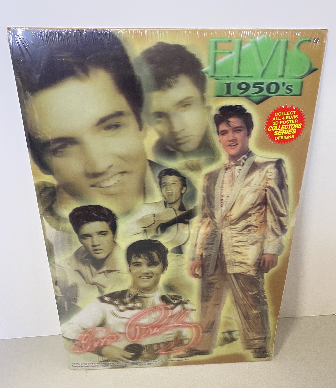 Elvis Presley 1950's~11.5" x 17.5"~Hologram~Lenticular 3-D Picture~RARE~NEW