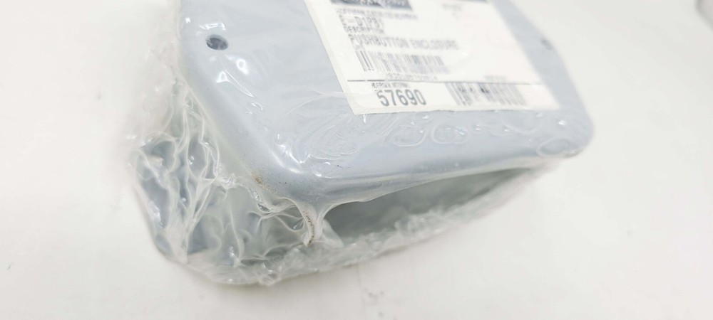 Hoffman E-D1PB1 Pushbutton Pilot Device Enclosure - Gray 4.50x2.88x2.62