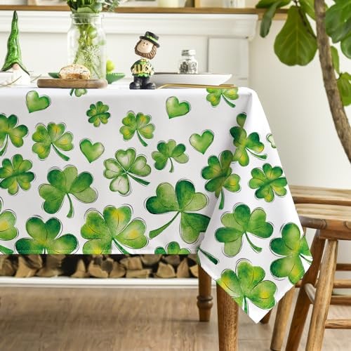 St. Patrick's Day Rectangular Tablecloth 60×84 60" x 84" (Rectangular) Green