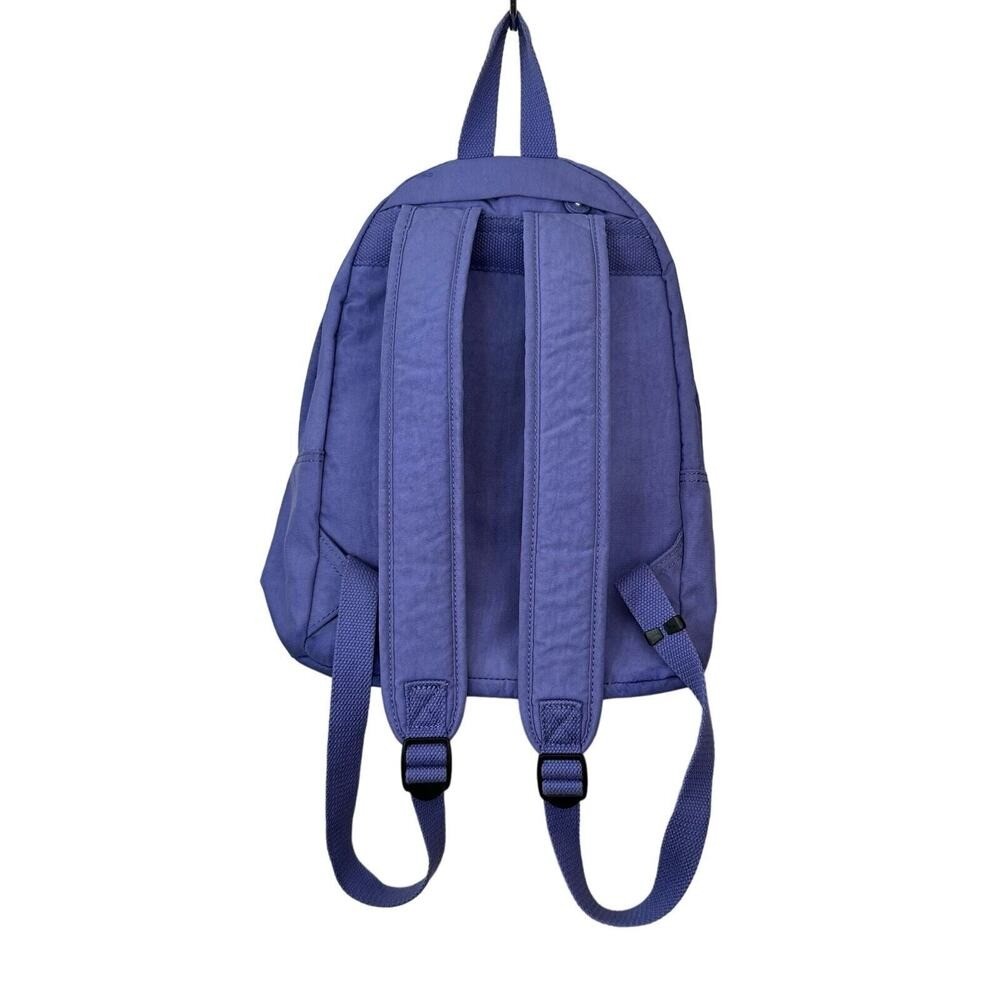 Kipling Live Light Backpack Solid Purple Multiple Padded Straps Zip Compartments