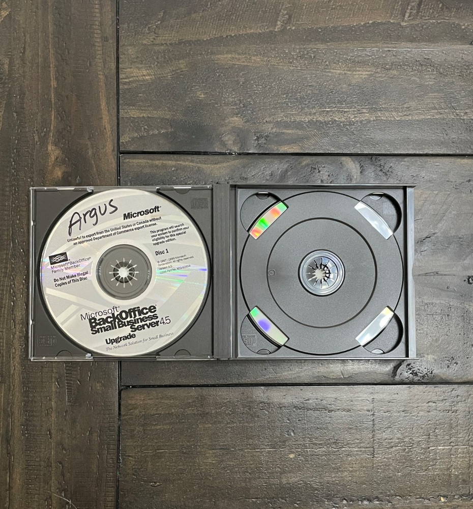 Windows BackOffice Small Business Server 4.0 PC Software Discs CDs 1997 Vtg