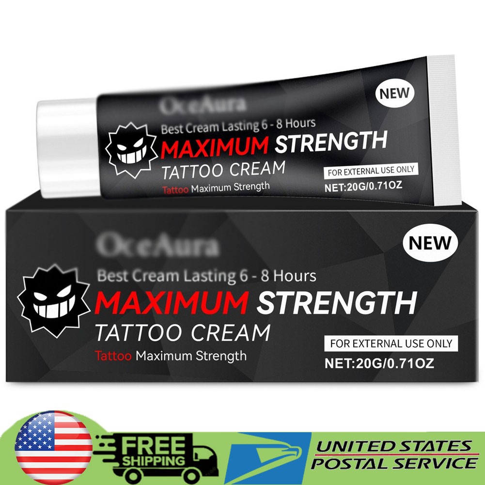 5Pack Tattoo Numibing Cream Gel Up to 6 Hours Extra Strength for Tattoos 20g