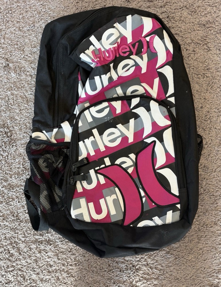 Hurley Backpack Pink Grey White Black- Mild Wear