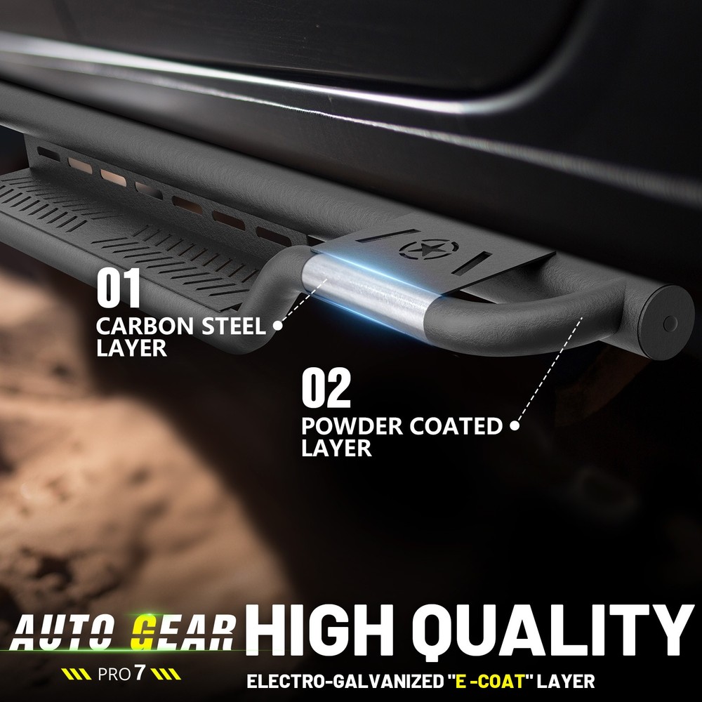Sides Step Nerf Bars Running Boards For 2009-2018 Dodge Ram 1500 Regular Cab