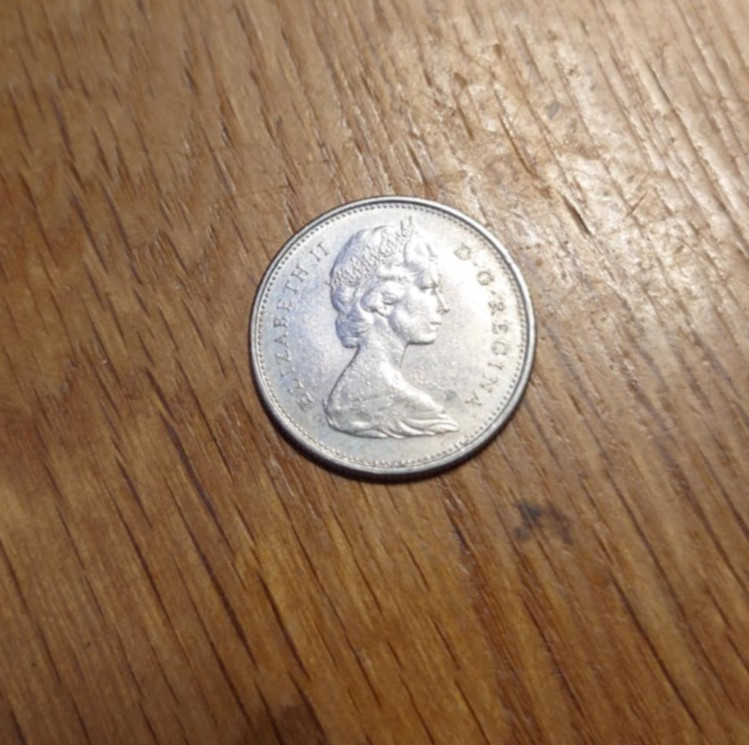 Canadian 25 cent piece 1970