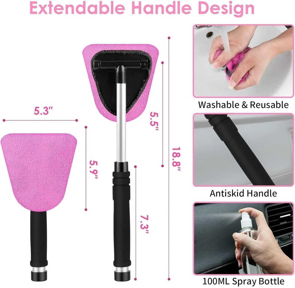 Pink Auto Detailing Kit with Vacuum Cleaner