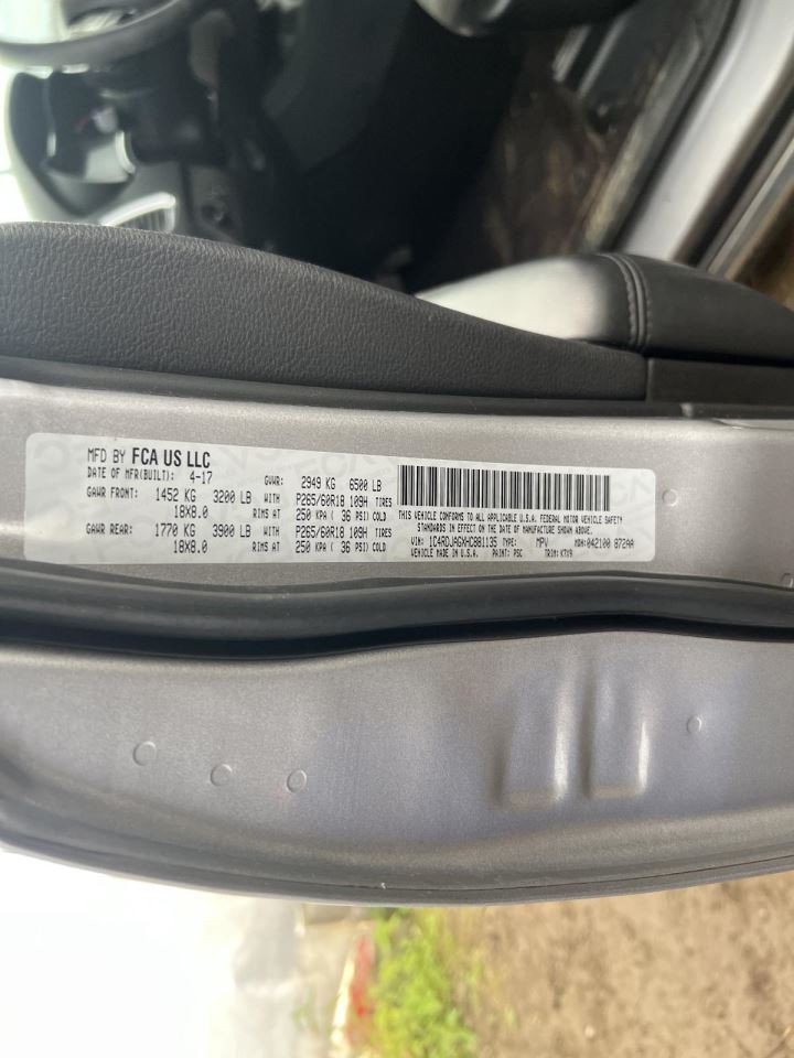 Rear View Mirror With Automatic Dimming Fits 17-18 DURANGO 213620