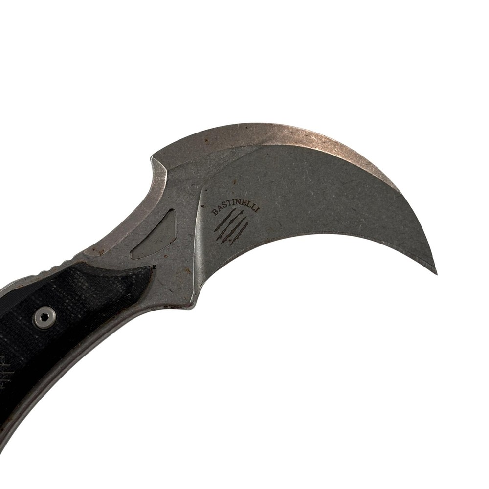 Microtech Bastinelli Iconic Karambit M390 Steel Fixed Blade Knife