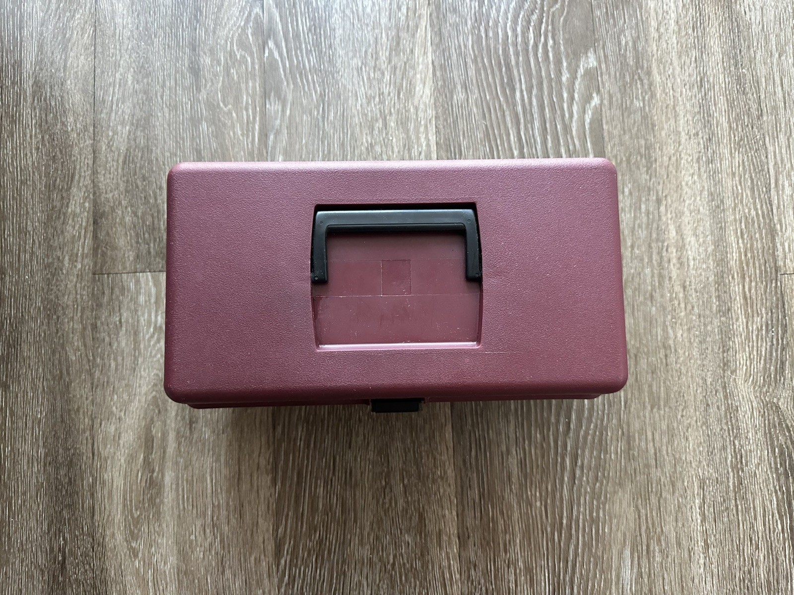 VTG ArtBin Storage Case Burgundy Box For Art Supplies Two-Tier Model 8299 USA