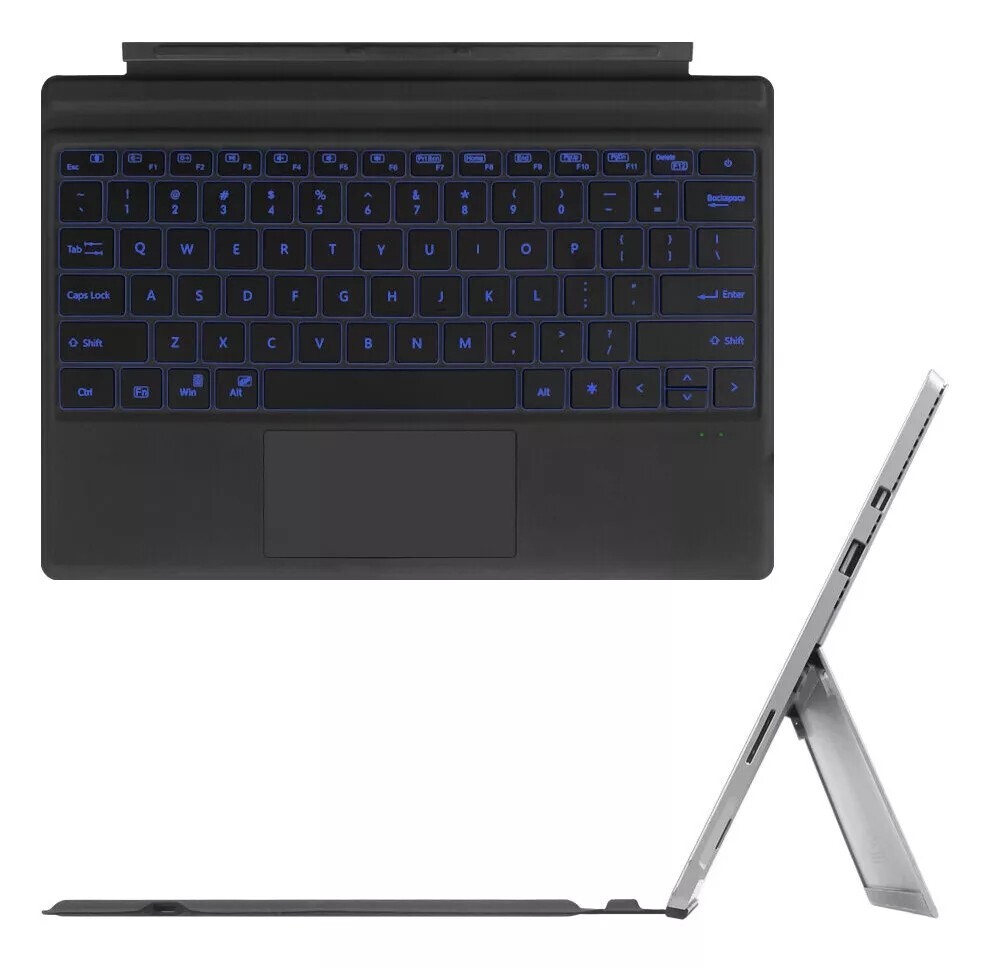 Wireless Keyboard Backlit Type Cover Magnetic for Microsoft Surface Pro 7/6/5/4