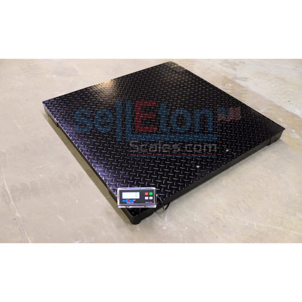 SellEton 36" x 36" Industrial Floor Scale & Indicator With Printer 5000 lbs