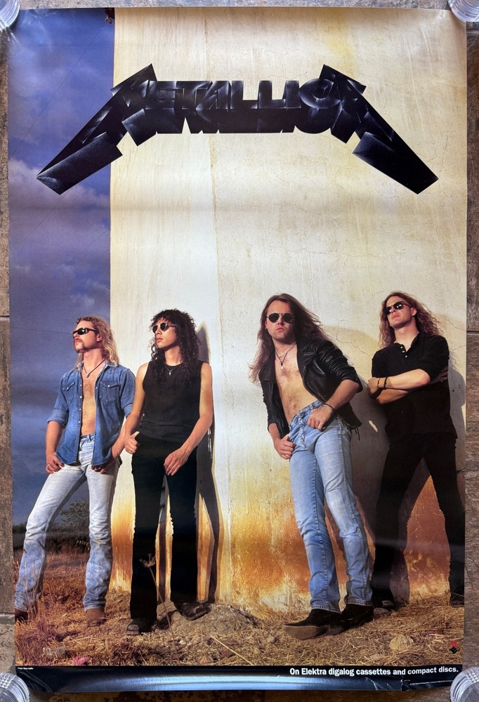 Metallica - Black Album - 1991 Promo Poster Elektra Records -Ross Halfin 24 x 36