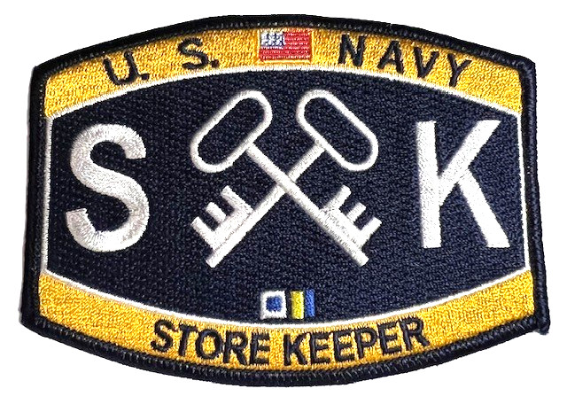 US Navy Storekeeper Rating Patch 6x4 in EonT c9220