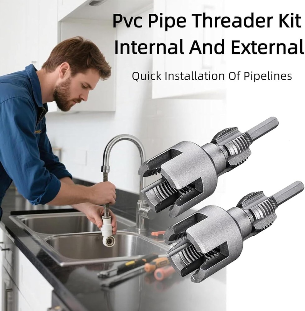 2025 New Pipe Thread Cutting Tool，Integrated Internal & External Pipe Threadi...