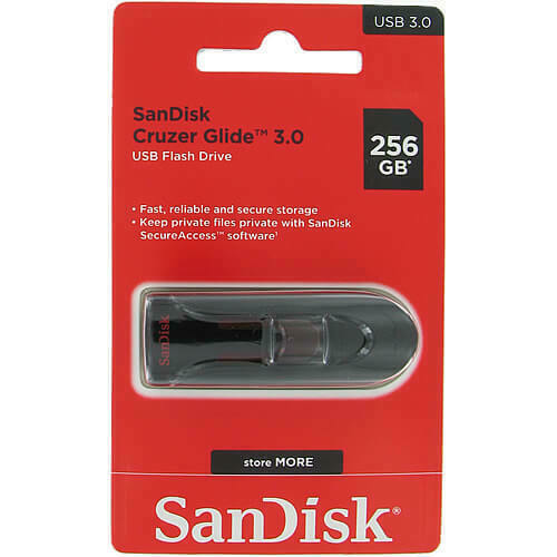 SanDisk Cruzer Glide USB 3.0 16GB 32GB 64GB 128GB 256GB Flash Drive Memory Lot