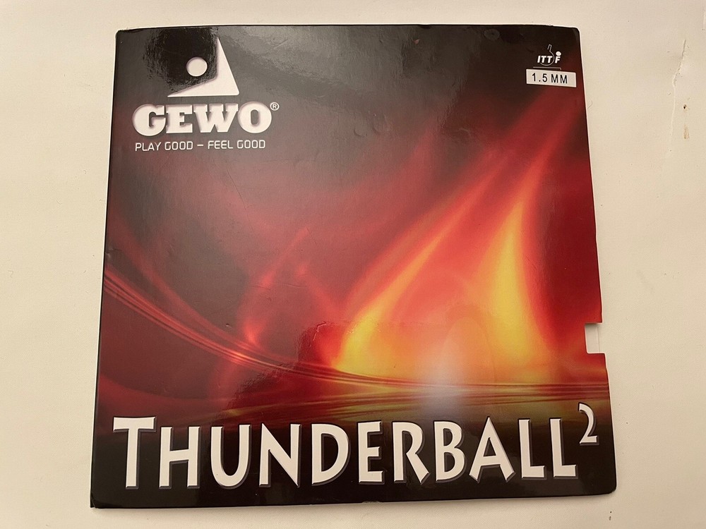 GEWO THUNDERBALL  2  TABLE TENNIS RUBBER