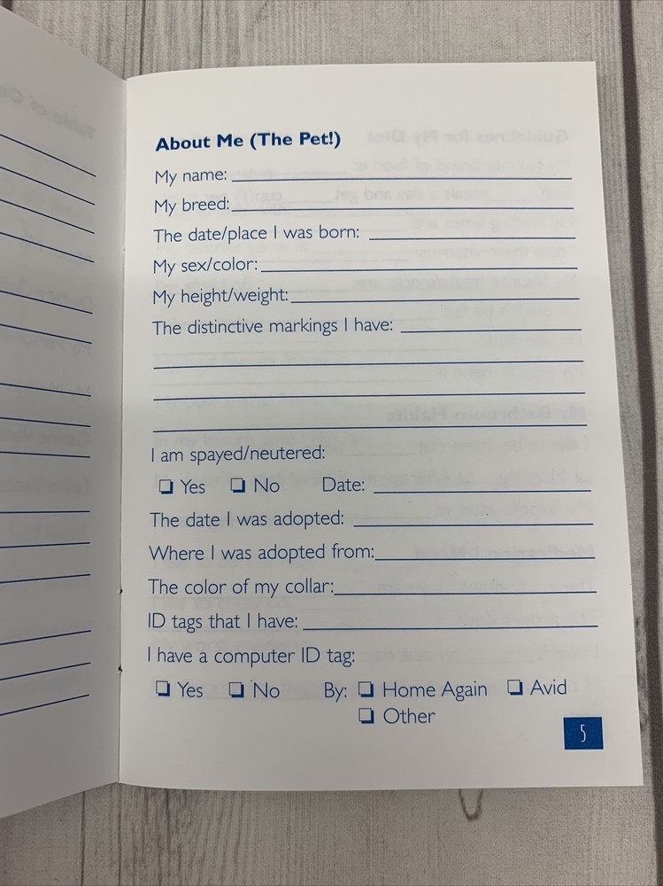pet credentials passport for pets booklet