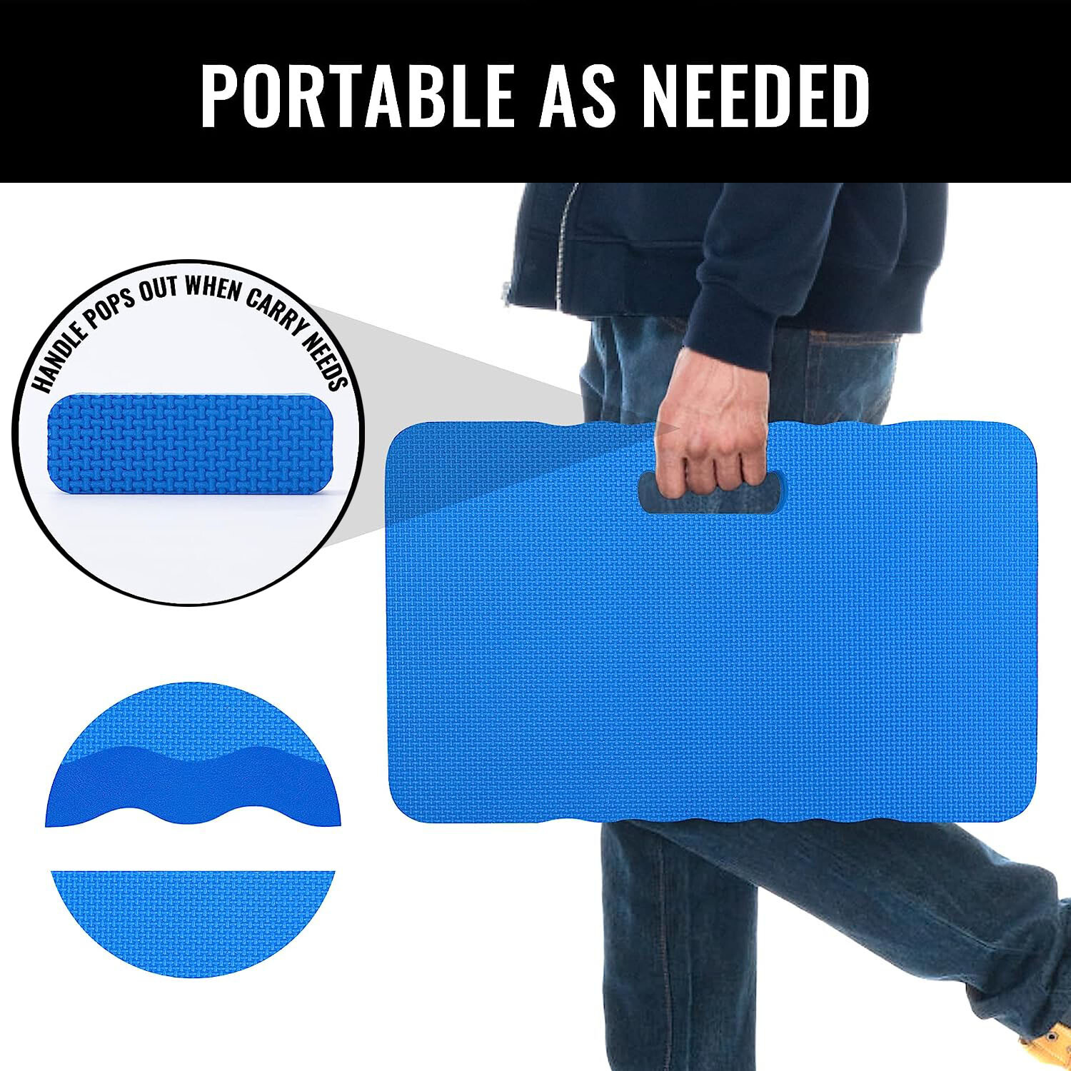 Thick Kneeling Pad Large Size Protection Foam Knee Mat Cushion Multi Application