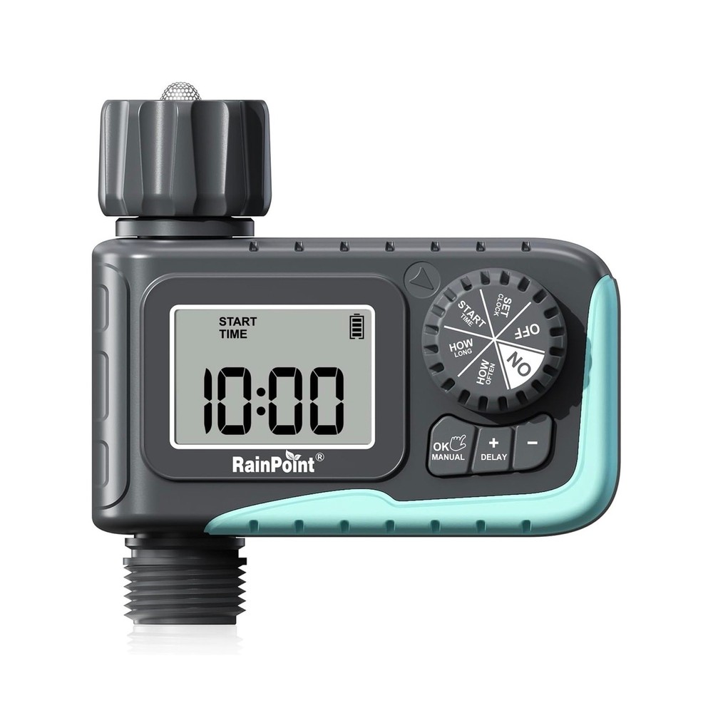 RAINPOINT Programmable Sprinkler Timer for Garden Hose Automatic Watering System