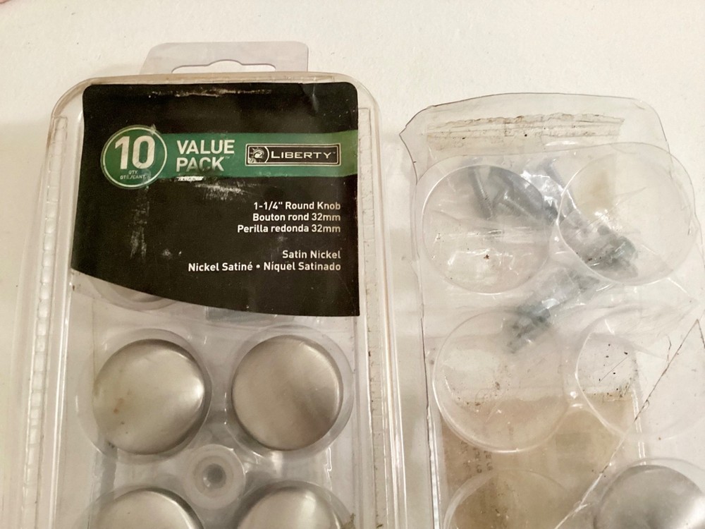 Liberty Satin Nickel Round 1-1/4” Knobs 10 Pack Plus 3
