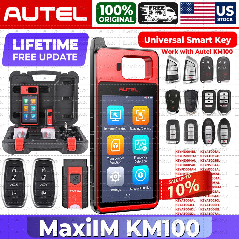 Autel MaxiIM KM100 KM100E KM100X Key Fob Programming Tool Programmer Immobilizer