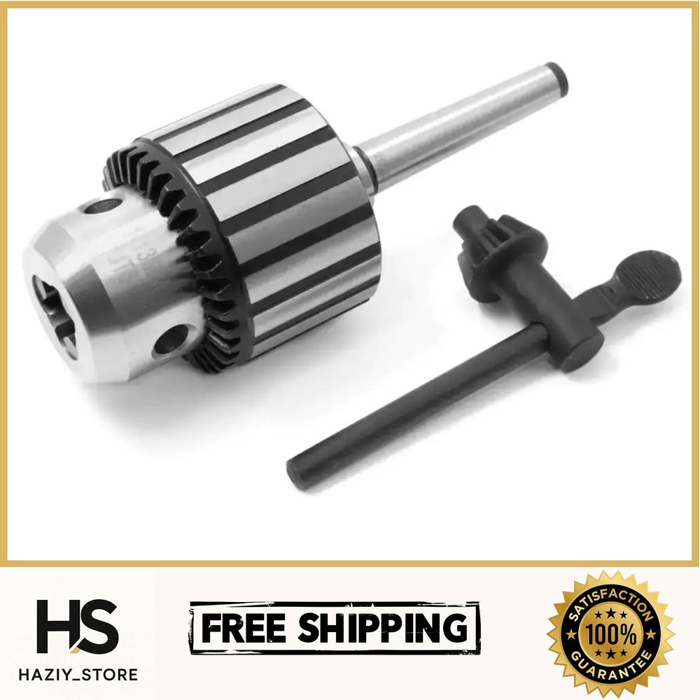 1/2 In. Keyed Drill Chuck with MT1 Arbor Taper