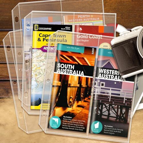 2-Pocket Folded Map Sleeves, Brochure Holder, Map Protector, 4.5" x 11"
