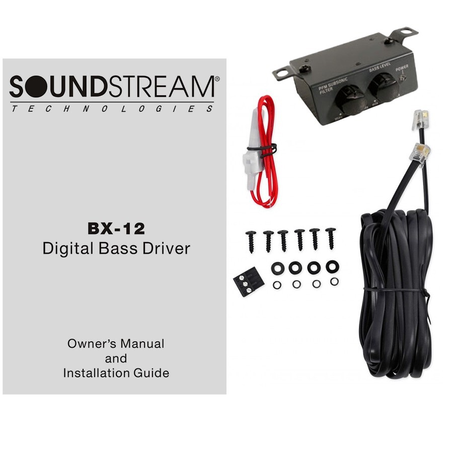 SOUNDSTREAM BX-12W DIGITAL BASS BOOST PROCESSOR REMOTE CONTROL EPICENTER WHITE