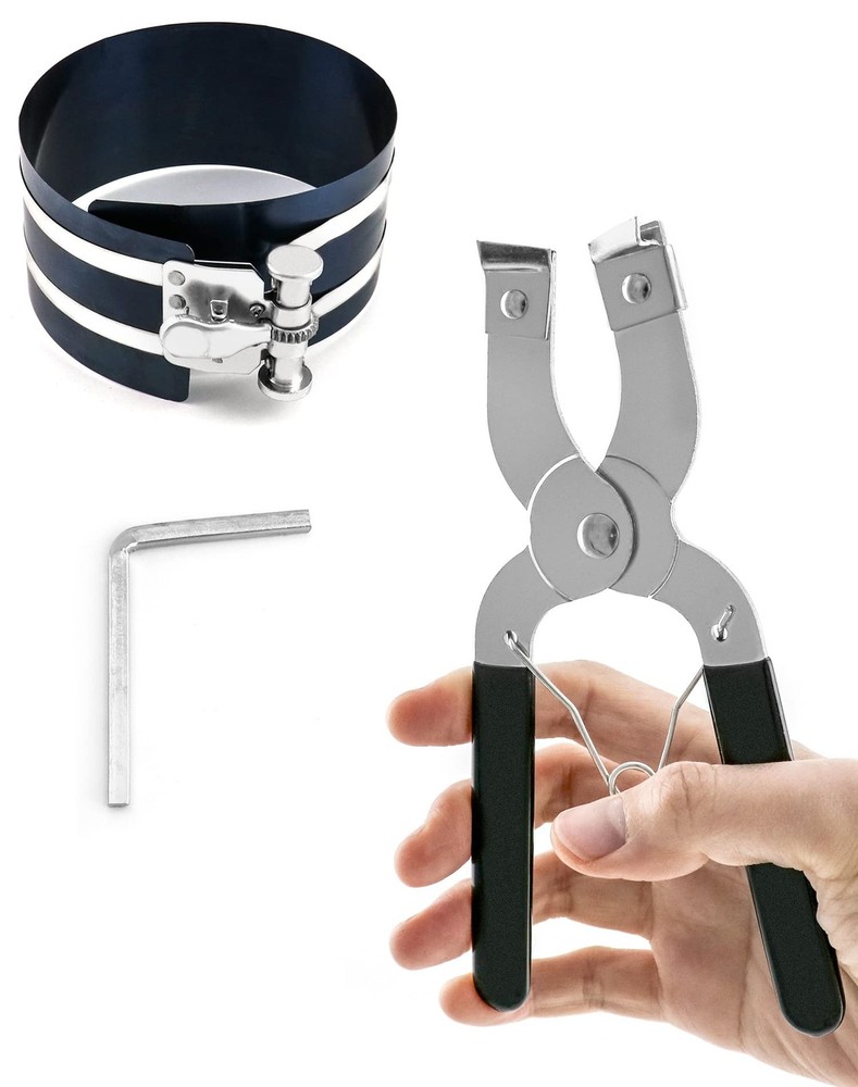 Piston Installer Pliers, Car Engine Adjustable Piston Ring Installer Removal ...