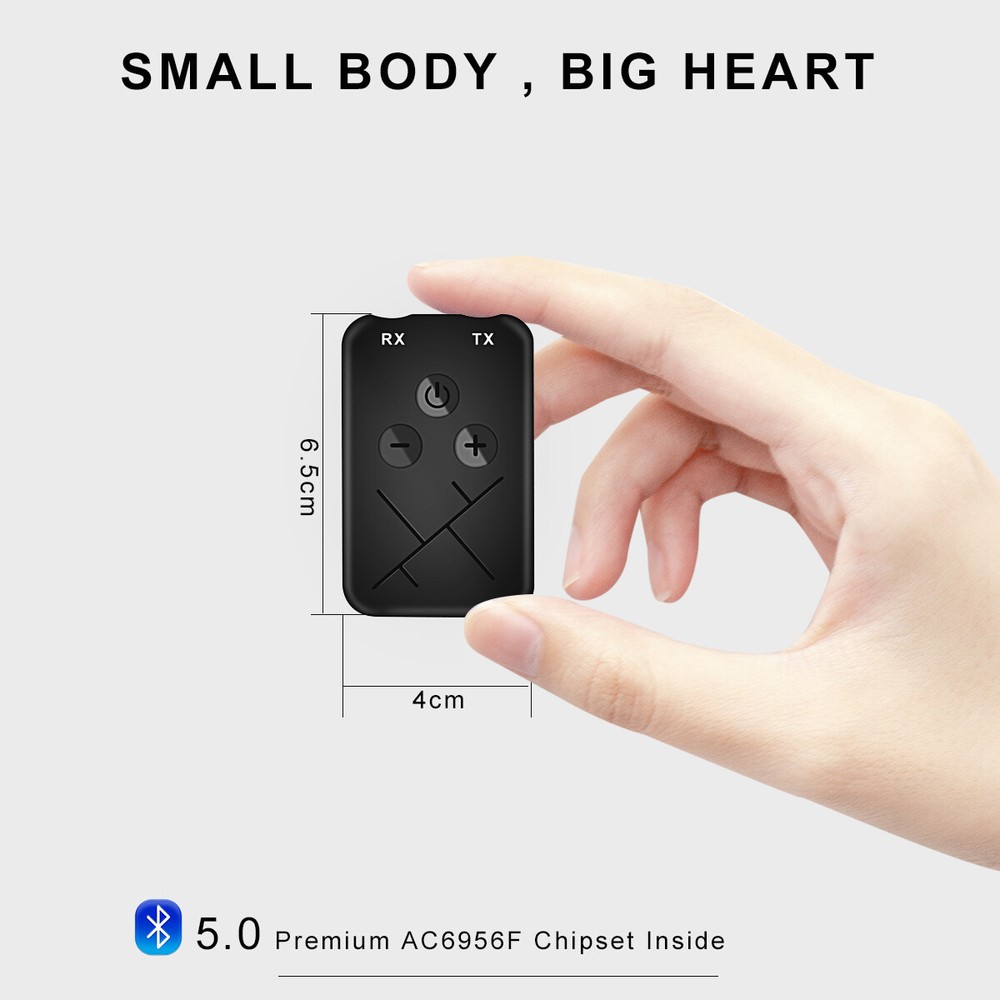 Bluetooth Receiver Transmitter 2-in-1 Wireless Audio 3.5mm Jack RCA Adapter☑@