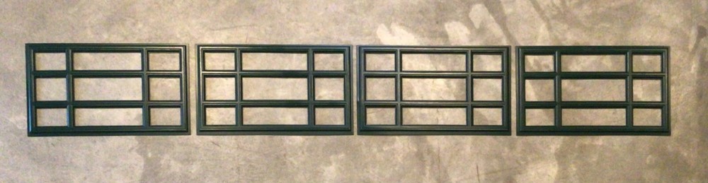 4 Amarr Prairie Replacement Inserts for Short Panel Amarr Garage Hunter Green