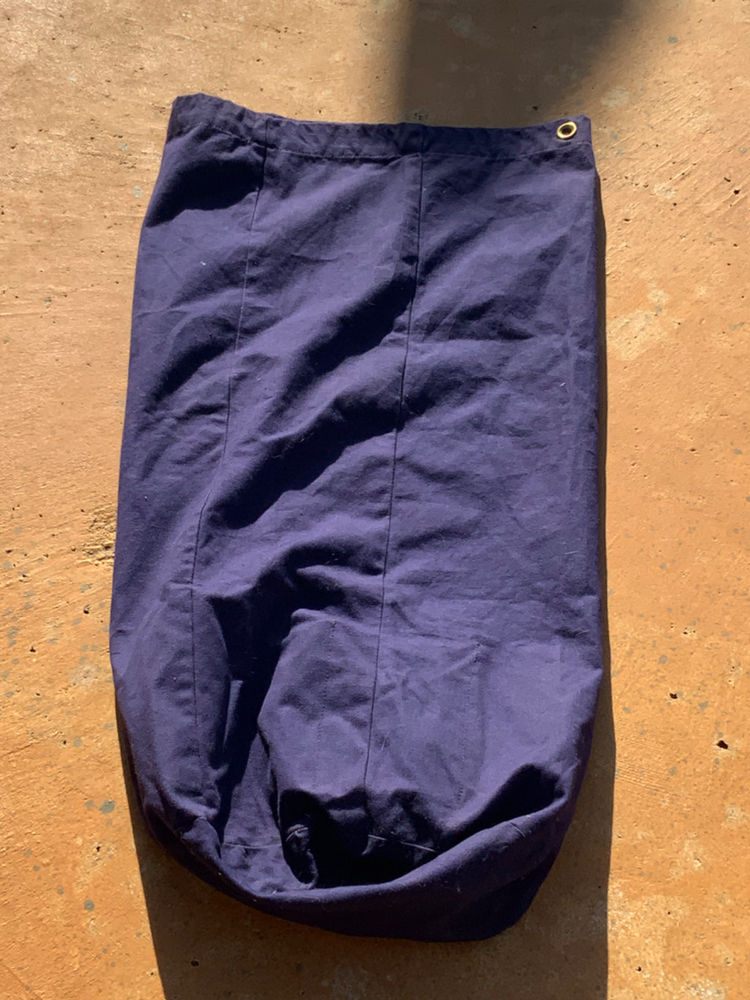 Small Blue Military Duffle Bag